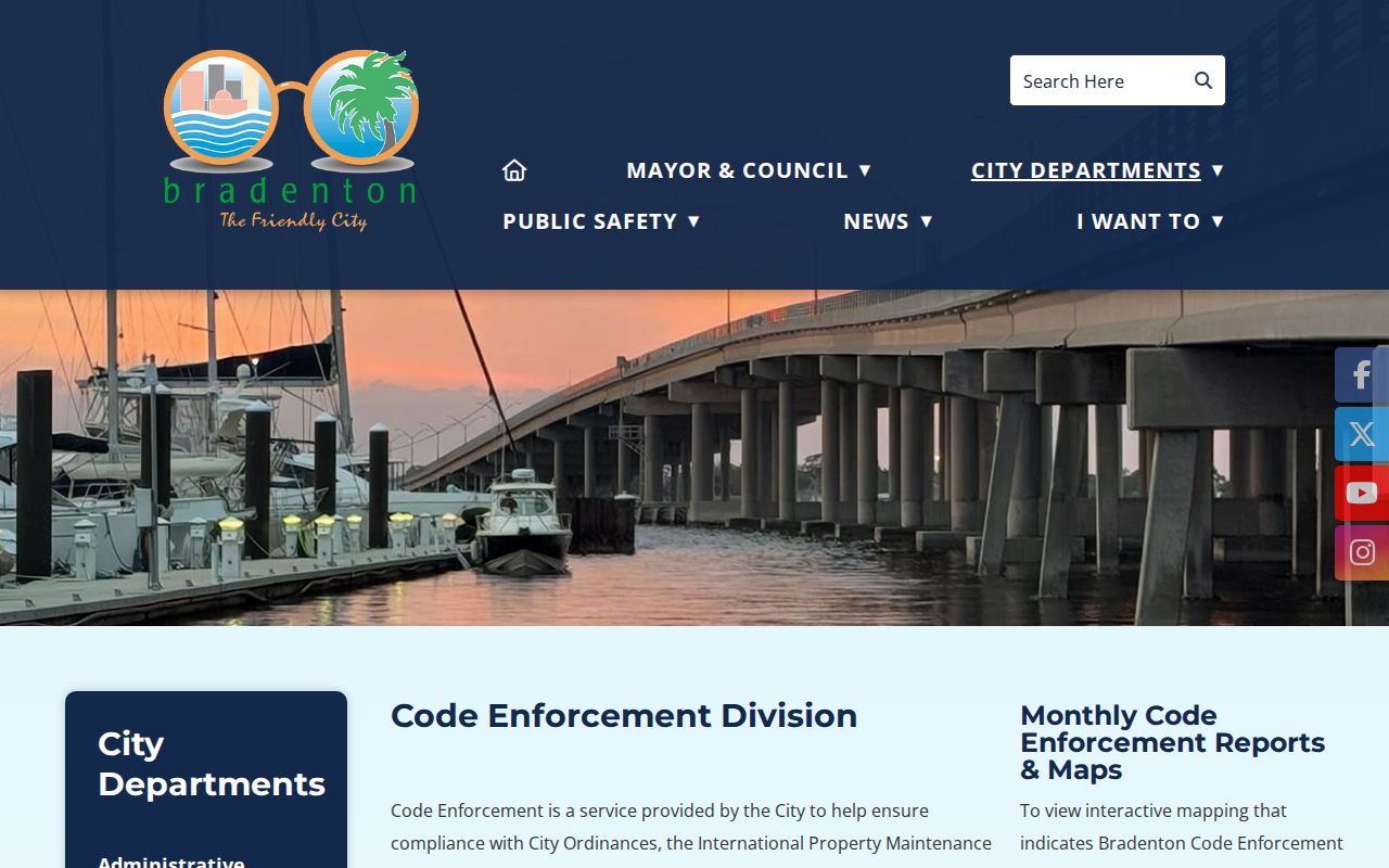 Bradenton street directory city code and address standards